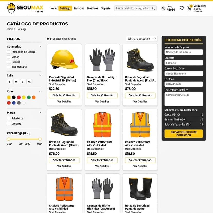 Segumax Uruguay B2B E-commerce